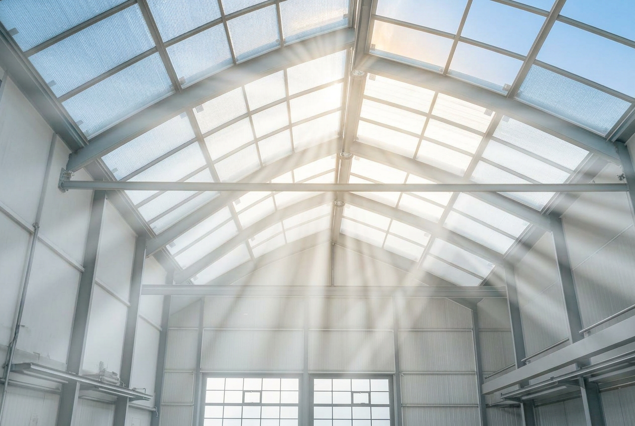 Daglicht door polycarbonaat