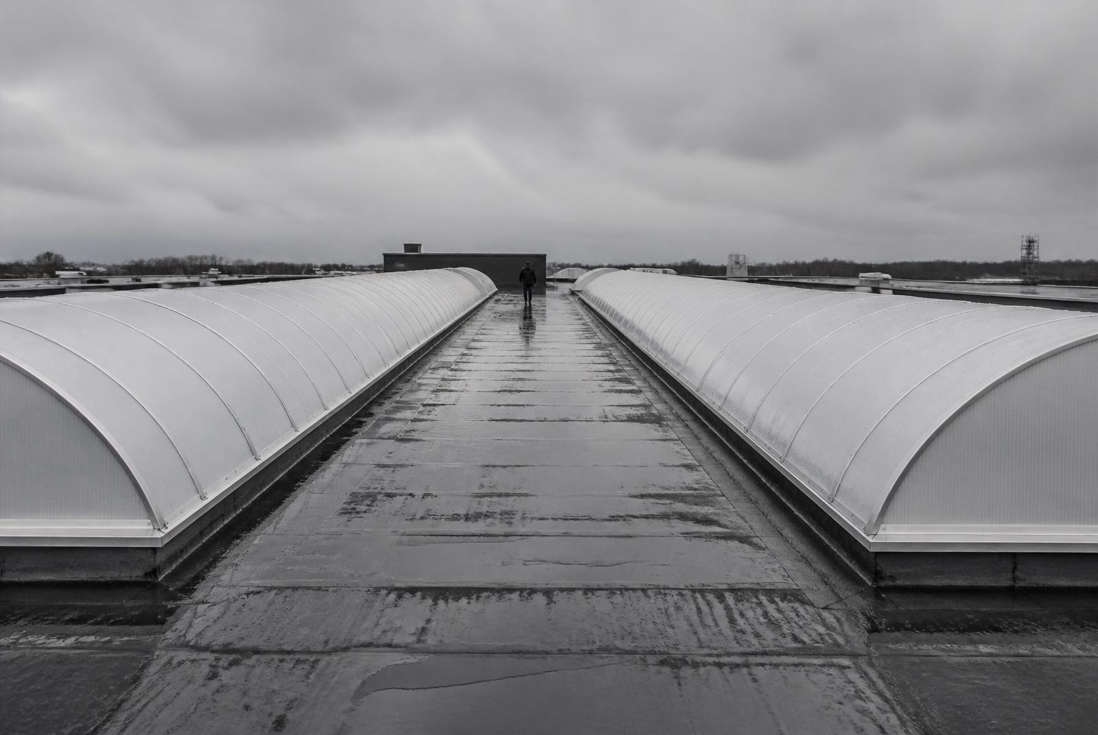 Lichtstraten op bedrijfshal